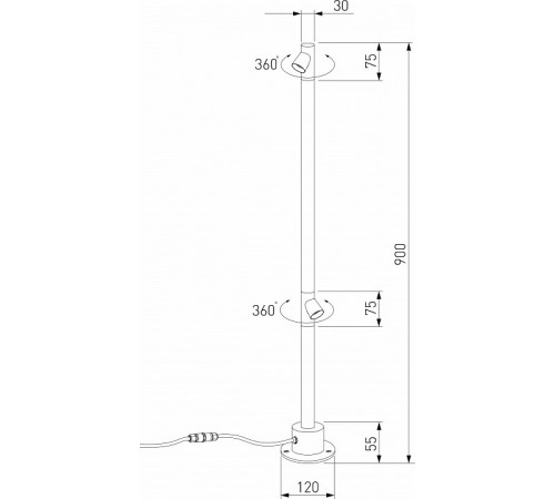 Ландшафтный светильник Elektrostandard Rone 4690389206146 35175/F a066698 Ландшафтный светильник Elektrostandard Rone 4690389206146 35175/F a066698