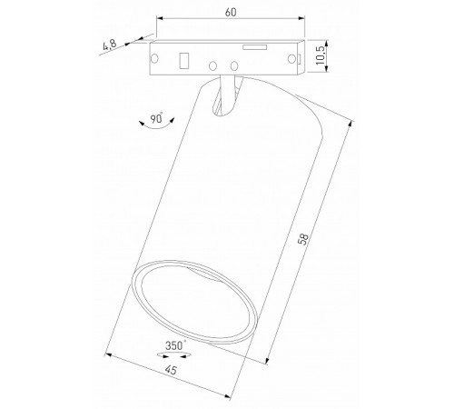 Трековый магнитный светильник Elektrostandard Mini Magnetic 85203/01 4690389206207 a067275 Трековый магнитный светильник Elektrostandard Mini Magnetic 85203/01 4690389206207 a067275