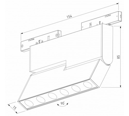 Трековый магнитный светильник Elektrostandard Mini Magnetic 85207/01 4690389206245 a067279 Трековый магнитный светильник Elektrostandard Mini Magnetic 85207/01 4690389206245 a067279