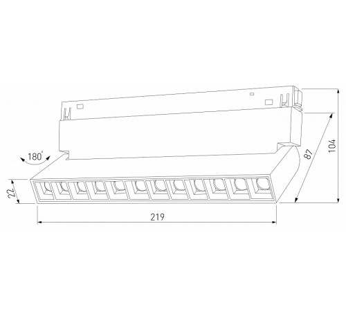 Трековый магнитный светильник Elektrostandard Slim Magnetic 4690389206412 85010/01 a067370