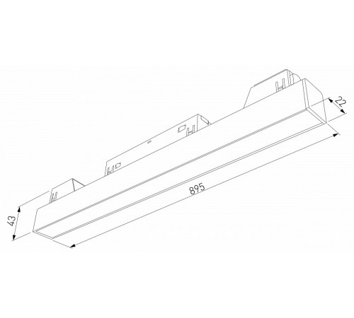 Трековый магнитный светильник Elektrostandard Slim Magnetic 4690389206443 85034/01 a067375