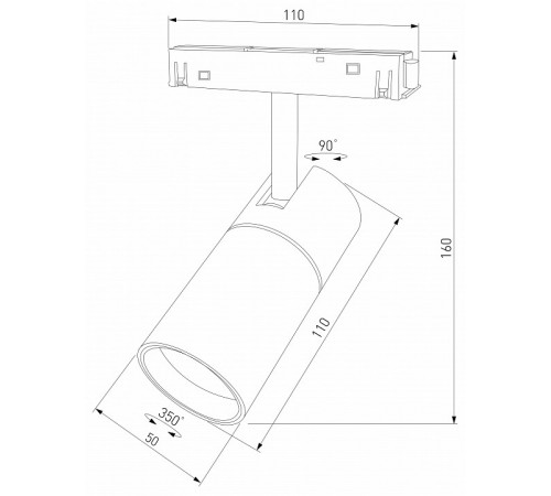 Трековый магнитный светильник Elektrostandard Slim Magnetic 4690389206504 85011/01 a067378 Трековый магнитный светильник Elektrostandard Slim Magnetic 4690389206504 85011/01 a067378