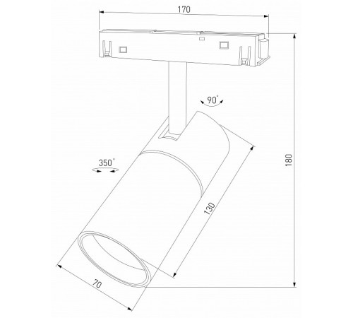 Трековый магнитный светильник Elektrostandard Slim Magnetic 4690389206528 85013/01 a067380 Трековый магнитный светильник Elektrostandard Slim Magnetic 4690389206528 85013/01 a067380