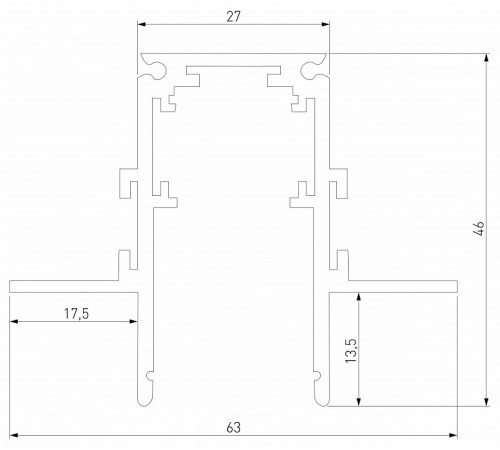 Шинопровод встраиваемый Elektrostandard Slim Magnetic 4690389206627 85208/00 a067497 Шинопровод встраиваемый Elektrostandard Slim Magnetic 4690389206627 85208/00 a067497