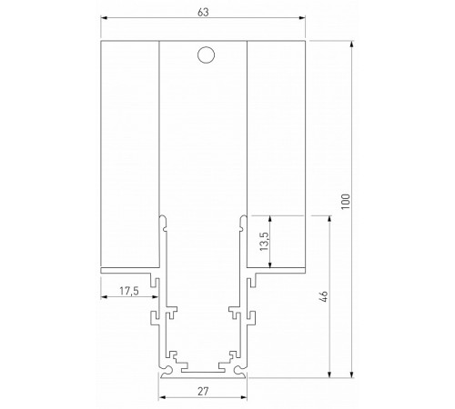 Коннектор угловой внутренний для встраиваемого шинопровода Elektrostandard Slim Magnetic 4690389206634 85211/00 a067498