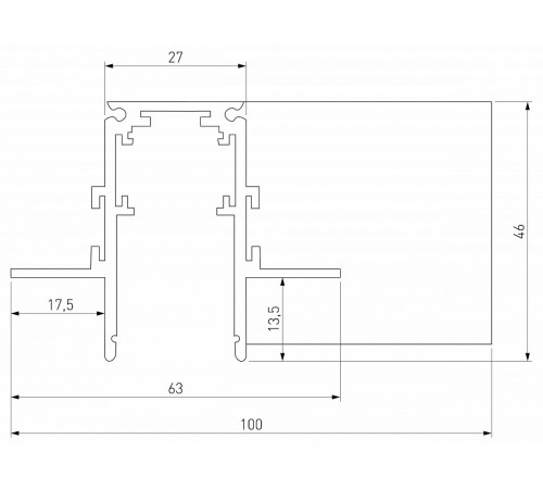 Коннектор угловой для встраиваемого шинопровода Elektrostandard Slim Magnetic 4690389206665 85212/00 a067501