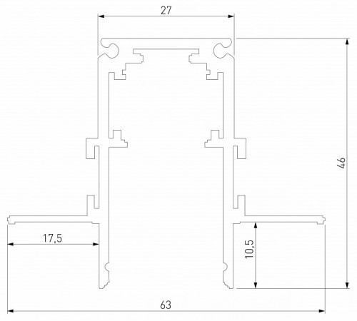 Шинопровод встраиваемый Elektrostandard Slim Magnetic 4690389206696 85210/00 a067505 Шинопровод встраиваемый Elektrostandard Slim Magnetic 4690389206696 85210/00 a067505
