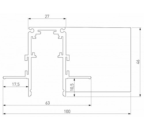 Коннектор угловой для встраиваемого шинопровода Elektrostandard Slim Magnetic 4690389206726 85214/00 a067508