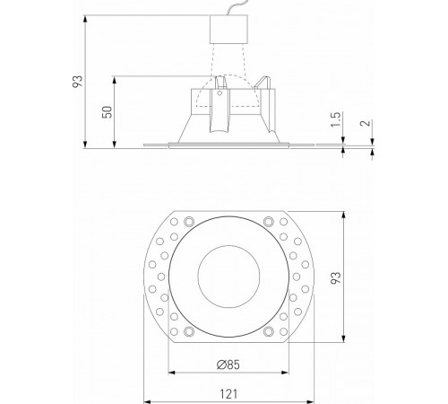 Встраиваемый светильник Elektrostandard Renzo 4690389206818 25020/01 a067527