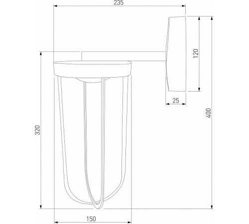 Уличный настенный светильник Elektrostandard Ritz 4690389208881 35183/D a068269 Уличный настенный светильник Elektrostandard Ritz 4690389208881 35183/D a068269