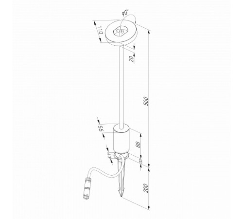 Ландшафтный светильник Elektrostandard Verano 35185/S 4690389209406 a068589 Ландшафтный светильник Elektrostandard Verano 35185/S 4690389209406 a068589