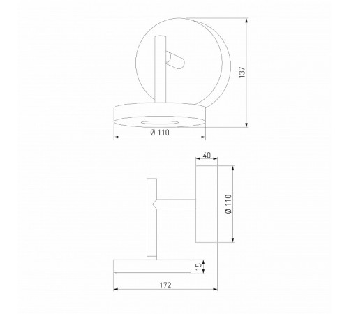 Уличный настенный светильник Elektrostandard Verano 35185/D 4690389209420 a068590 Уличный настенный светильник Elektrostandard Verano 35185/D 4690389209420 a068590