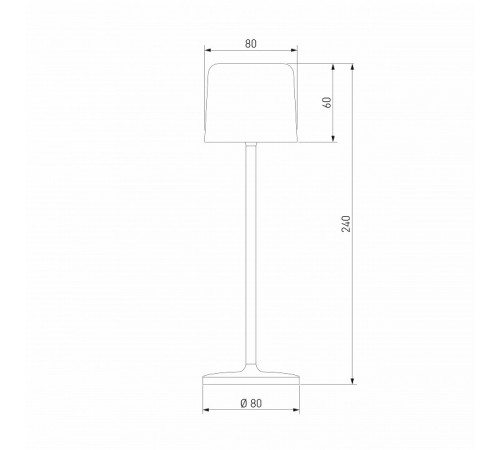 Уличная настольная лампа Elektrostandard Bitty TL70260 4690389211621 a069003