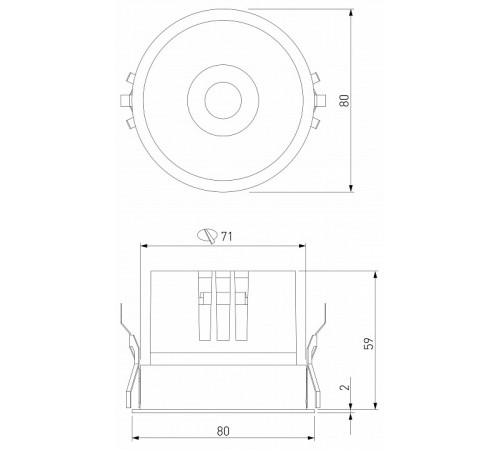 Встраиваемый светильник Elektrostandard Forte 25071/LED 4690389212628 a069411 Встраиваемый светильник Elektrostandard Forte 25071/LED 4690389212628 a069411