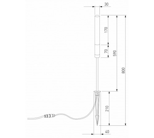 Ландшафтный светильник Elektrostandard Invi 35155/F 4690389212543 a069445 Ландшафтный светильник Elektrostandard Invi 35155/F 4690389212543 a069445