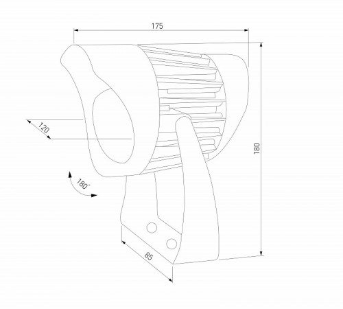 Архитектурный светильник Elektrostandard Landscape (35186/S) черный 4690389213984 a069768