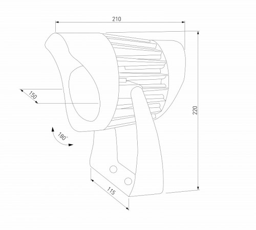 Архитектурный светильник Elektrostandard Landscape (35186/F) черный 4690389214004 a069769 Архитектурный светильник Elektrostandard Landscape (35186/F) черный 4690389214004 a069769