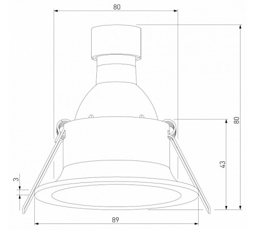 Встраиваемый светильник Elektrostandard Andi 25061/01 4690389214998 a070143 Встраиваемый светильник Elektrostandard Andi 25061/01 4690389214998 a070143
