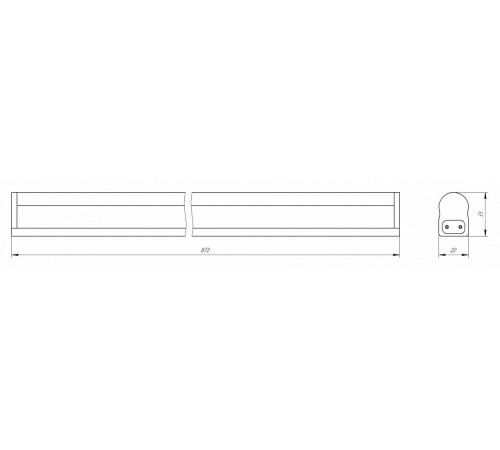 Мебельный светильник ЭРА LLED-01-12W-4000-W Б0017426