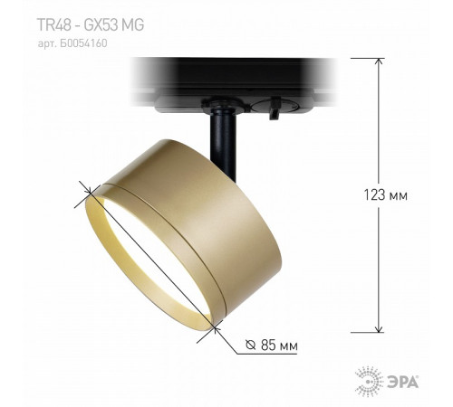 Трековый светильник Эра TR48 - GX53 MG Б0054160