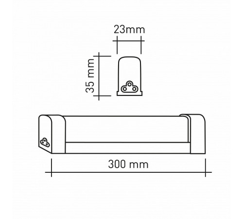 Линейный светодиодный светильник Эра LLED-04-0-40K-004 Б0056180 Линейный светодиодный светильник Эра LLED-04-0-40K-004 Б0056180