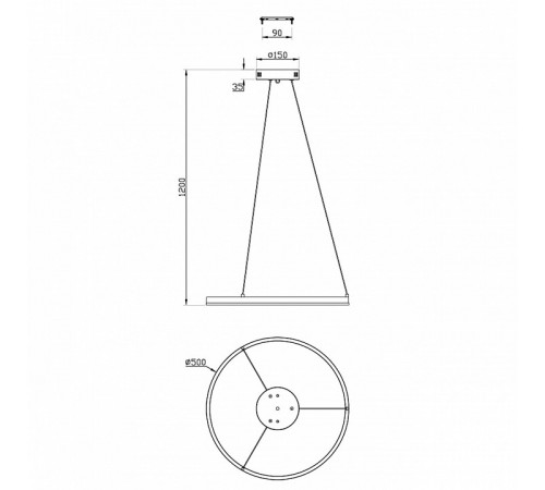 Подвесной светильник Escada Void 10254/1LED Silver APP Подвесной светильник Escada Void 10254/1LED Silver APP