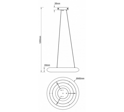 Подвесной светильник Escada Soft 10258/1LED