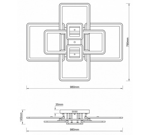 Потолочная люстра Escada Plain 10286/8LED Потолочная люстра Escada Plain 10286/8LED
