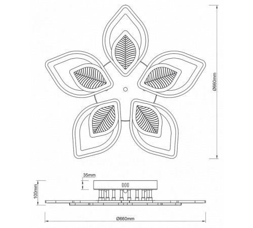 Потолочная люстра Escada Anise 10288/10LED