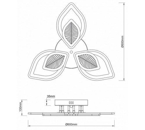 Потолочная люстра Escada Anise 10288/6LED Потолочная люстра Escada Anise 10288/6LED