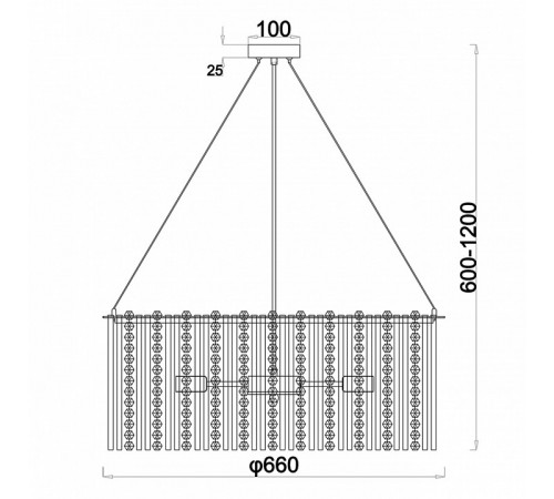Подвесная люстра Escada Astley 2104/8S
