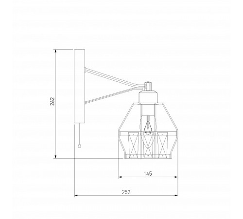 Бра Eurosvet Lord 70075/1 черный Бра Eurosvet Lord 70075/1 черный