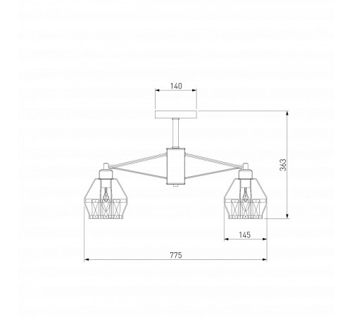 Потолочная люстра Eurosvet Lord 70075/8 черный Потолочная люстра Eurosvet Lord 70075/8 черный