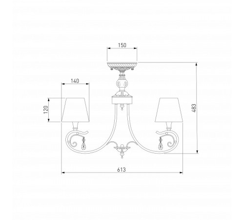 Потолочная люстра Eurosvet Incanto 60069/5 серебро Потолочная люстра Eurosvet Incanto 60069/5 серебро