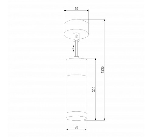 Подвесной светильник Eurosvet Double Topper 50135/1 LED хром/черный жемчуг