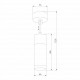 Подвесной светильник Eurosvet Double Topper 50135/1 LED хром/черный жемчуг
