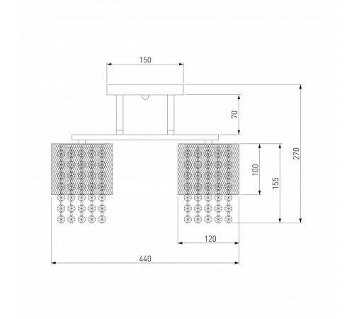 Потолочная люстра Eurosvet Bonnie 30137/5 золото Потолочная люстра Eurosvet Bonnie 30137/5 золото