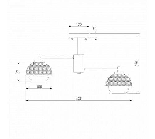 Люстра на штанге Eurosvet 70106/6 черный Smart a044934 Люстра на штанге Eurosvet 70106/6 черный Smart a044934