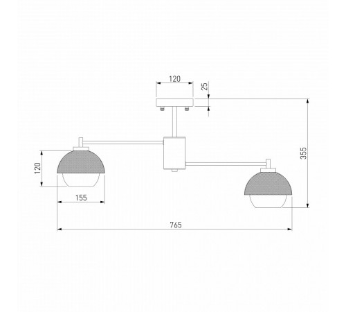 Люстра на штанге Eurosvet 70106/8 черный Smart a044935 Люстра на штанге Eurosvet 70106/8 черный Smart a044935
