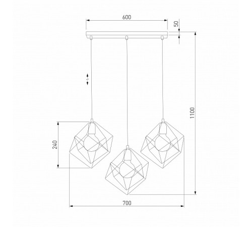 Подвесной светильник TK Lighting 190 Alambre Подвесной светильник TK Lighting 190 Alambre