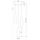 Подвесная люстра Eurosvet Airon 50180/3 янтарный