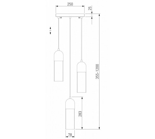 Подвесная люстра Eurosvet Airon 50180/3 дымчатый Подвесная люстра Eurosvet Airon 50180/3 дымчатый