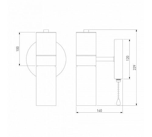 Бра Eurosvet Tesoro 70125/1 черный