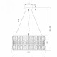 Подвесная люстра Eurosvet Lory 10125/5 золото/прозрачный хрусталь Strotskis Smart (10116/5)