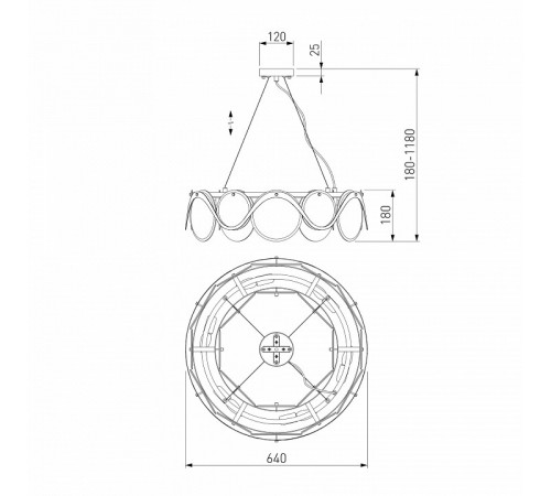Подвесная люстра Bogate s Galicia 354/6 Smart (322/6) a054458