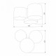 Потолочный светильник TK Lighting Mona 3445 Mona Black/Gold