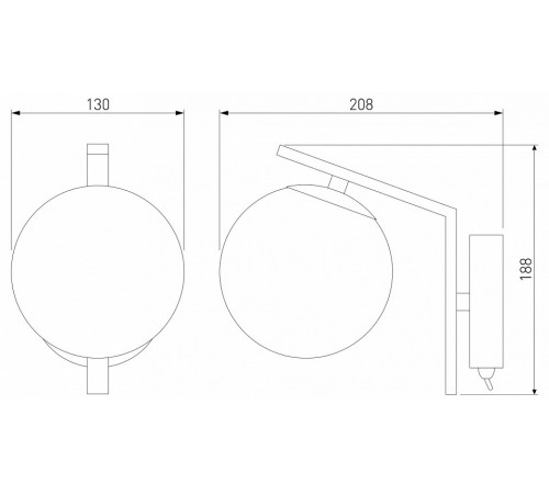Бра Eurosvet Shape 70132/1 хром
