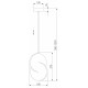 Подвесной светильник Eurosvet Lang 50225/1 LED золото a057336