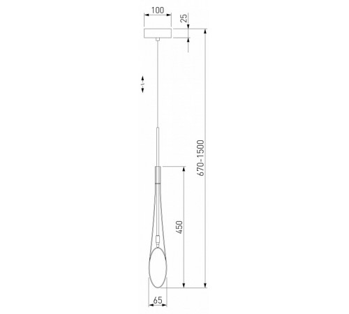Подвесной светильник Eurosvet Folio 50224/1 прозрачный a058962