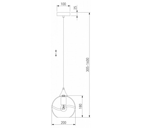 Подвесной светильник Eurosvet Lotus 50221/1 прозрачный